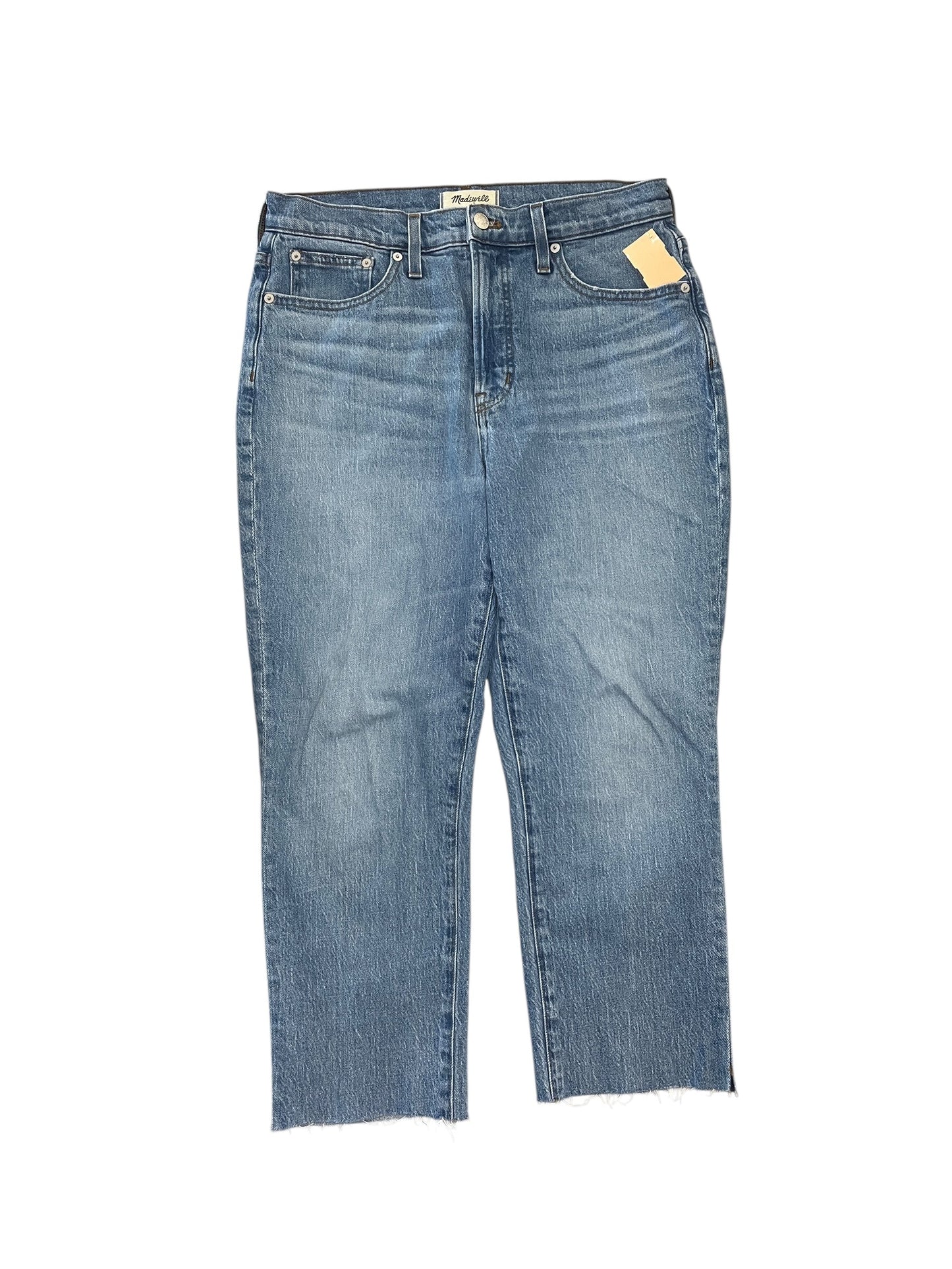 Jeans Cropped By Madewell In Blue Denim, Size:8