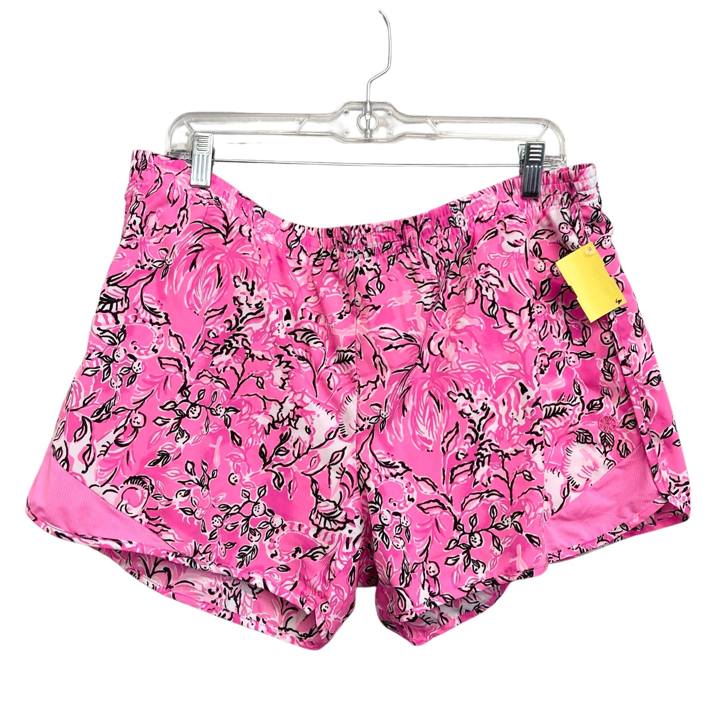 Shorts Designer By Lilly Pulitzer In Pink & White, Size:Xl