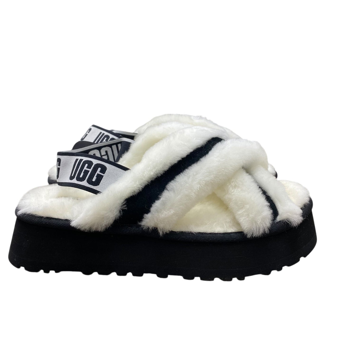 Sandals Designer By Ugg In Black & White, Size:9