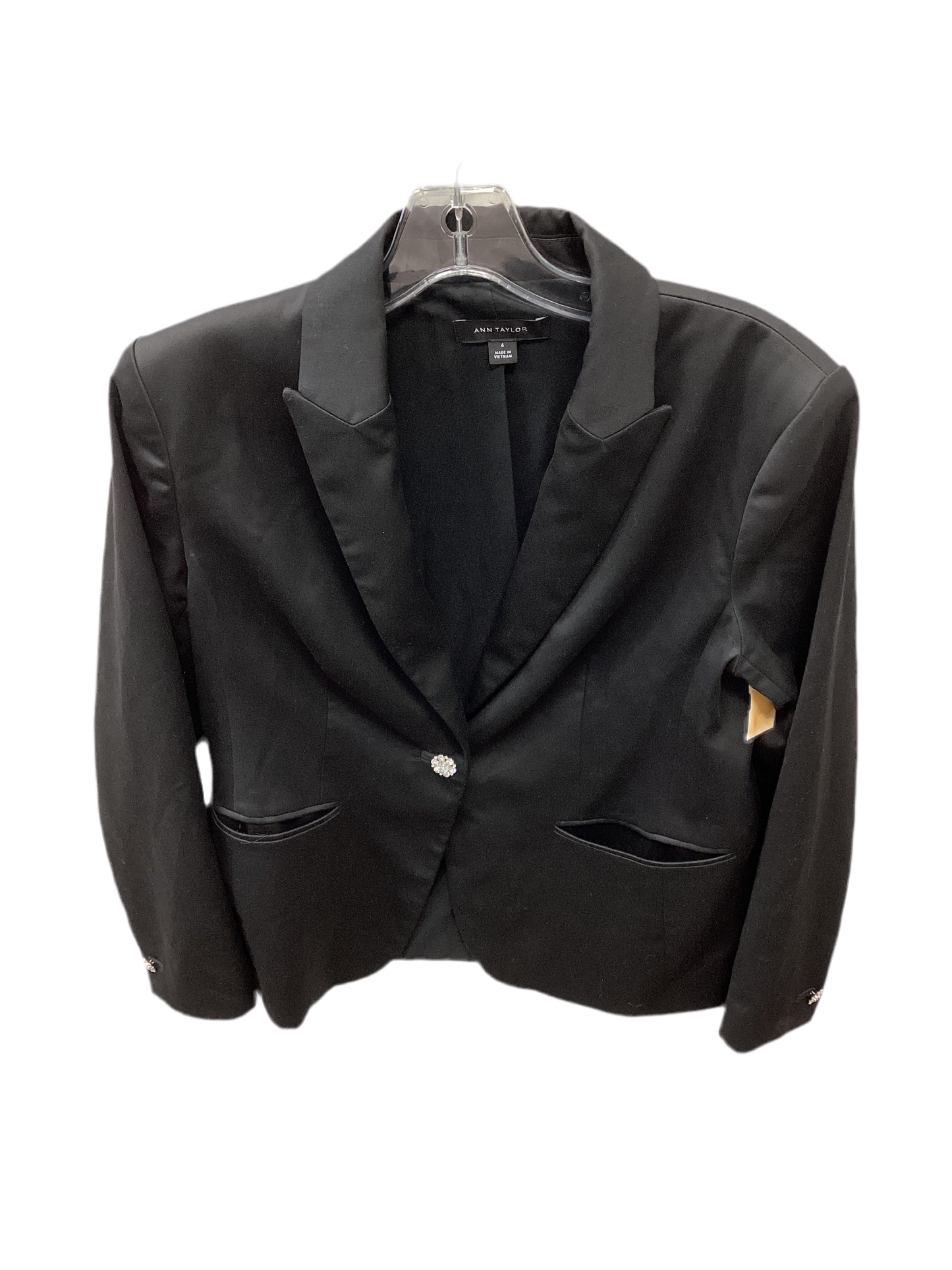 Blazer By Ann Taylor In Black, Size:6