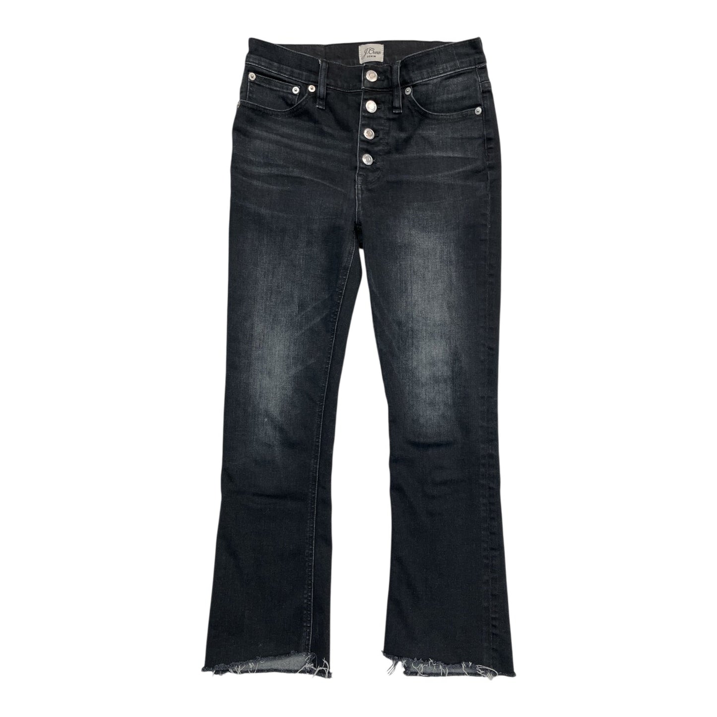 Jeans Boot Cut By J. Crew In Black Denim, Size:2
