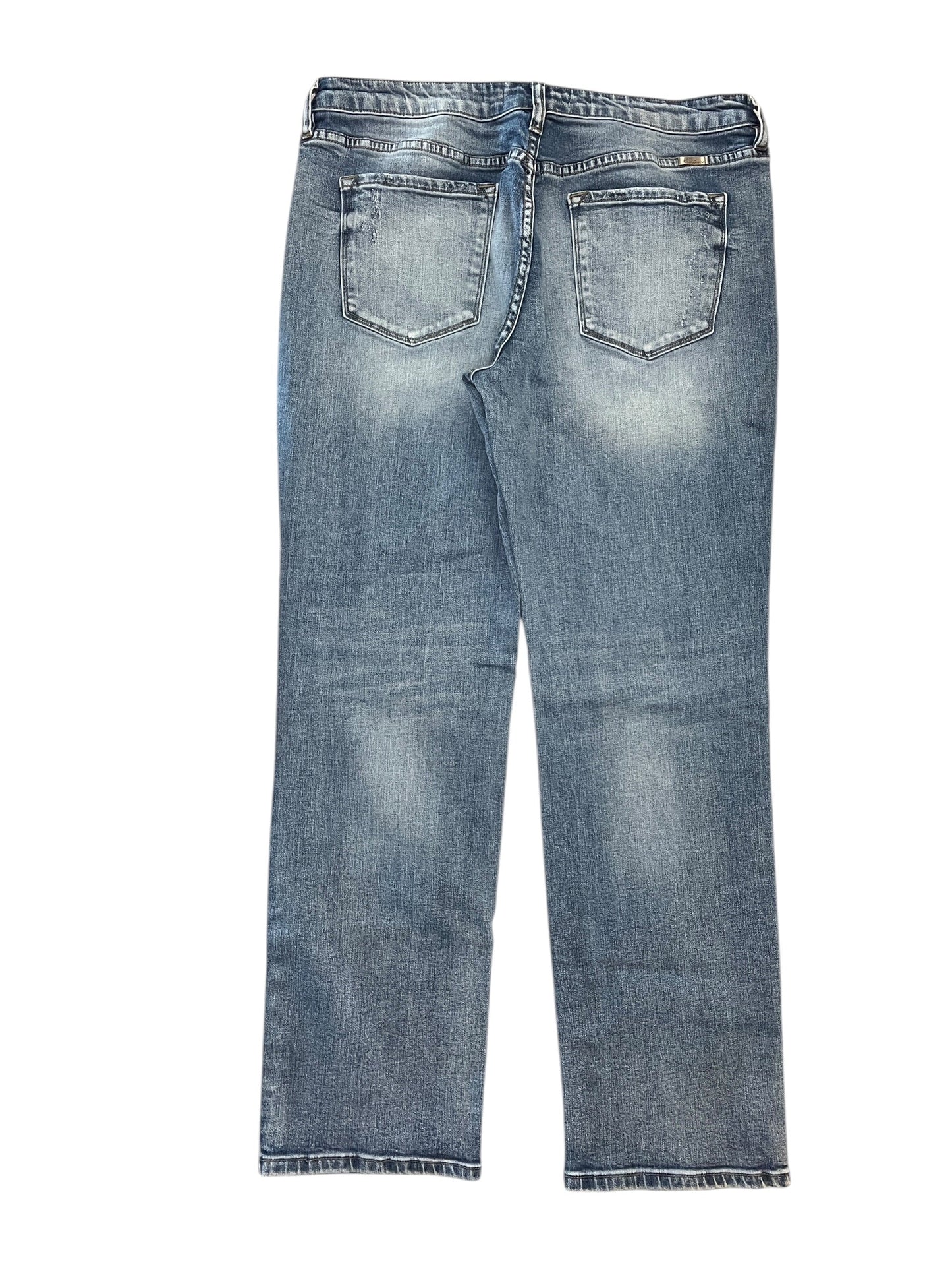Jeans Straight By Kancan In Blue Denim, Size:14