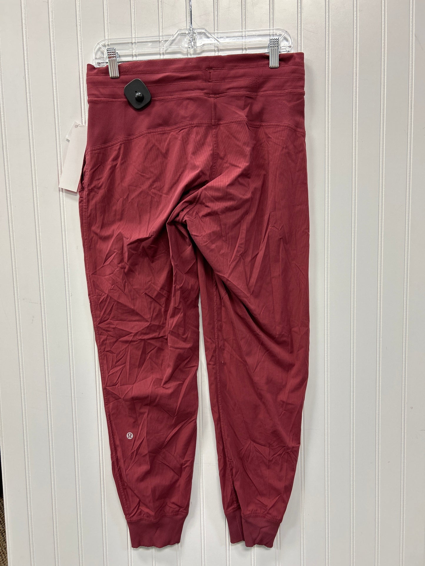 Athletic Pants By Lululemon In Red, Size:L