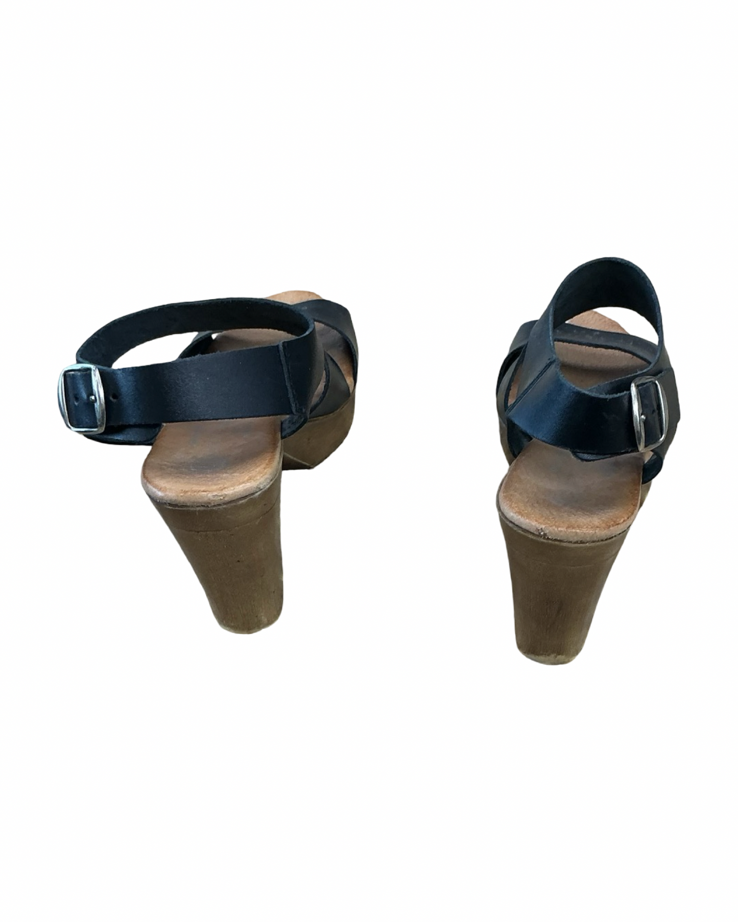 Sandals Heels Platform By Eric Michael London In Black, Size:5.5