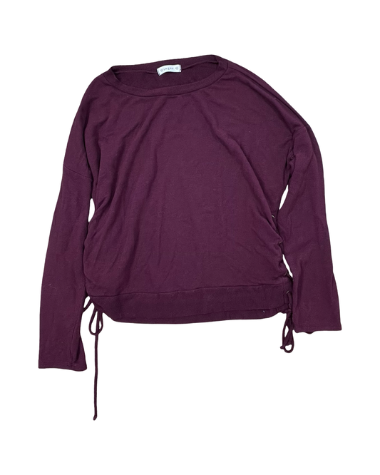 Top Ls By Ginger G In Maroon, Size:L