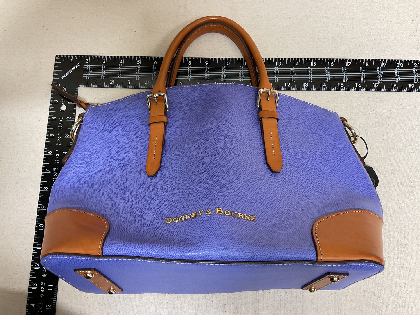 Handbag Designer By Dooney And Bourke In Brown & Purple, Size:Large