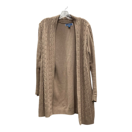Sweater Cardigan By Karen Scott In Brown, Size:L
