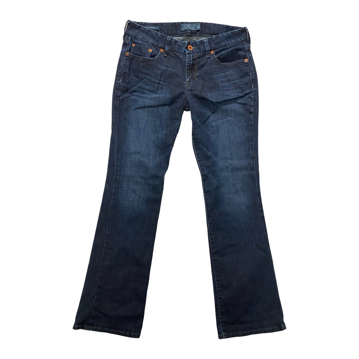 Jeans Boot Cut By Lucky Brand In Blue Denim, Size:6