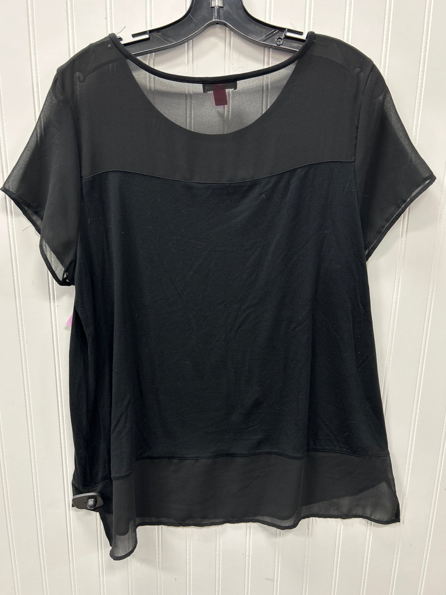 Top Ss By Vince Camuto In Black, Size:L