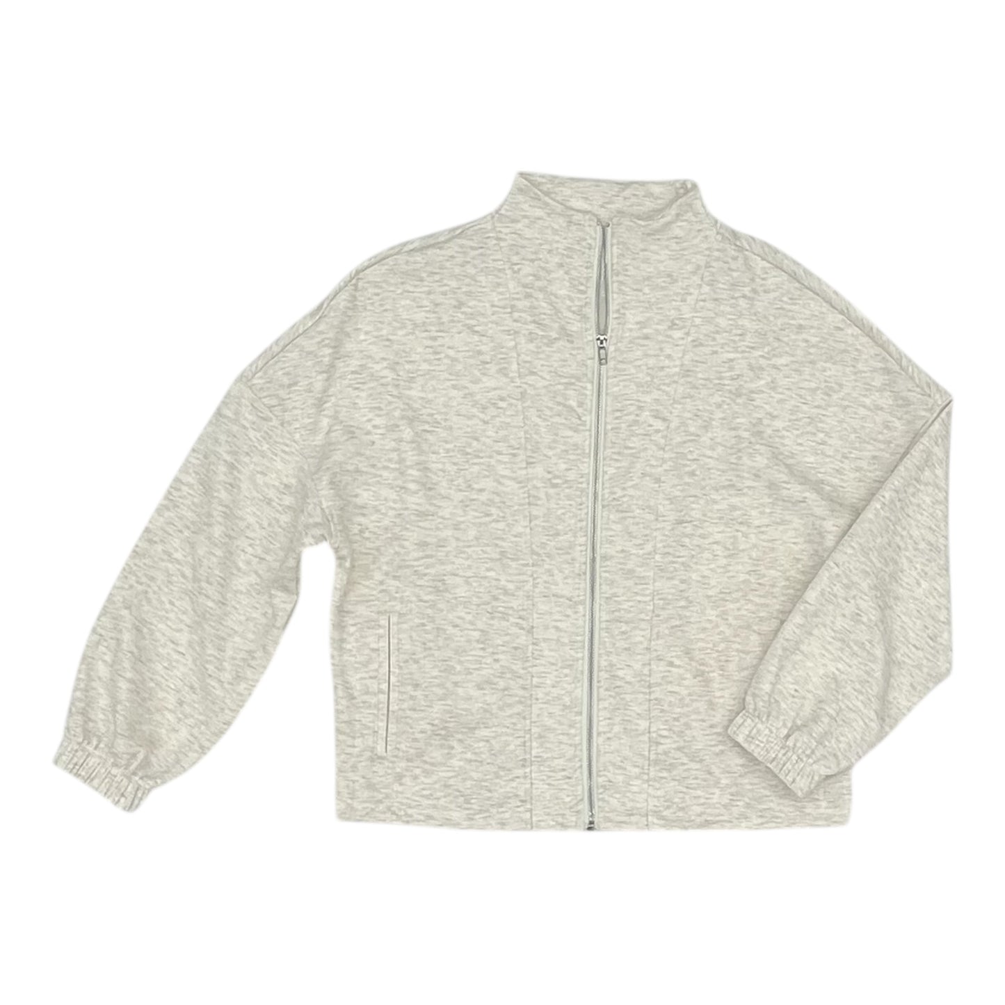 Athletic Jacket By Rbx In Cream, Size:M