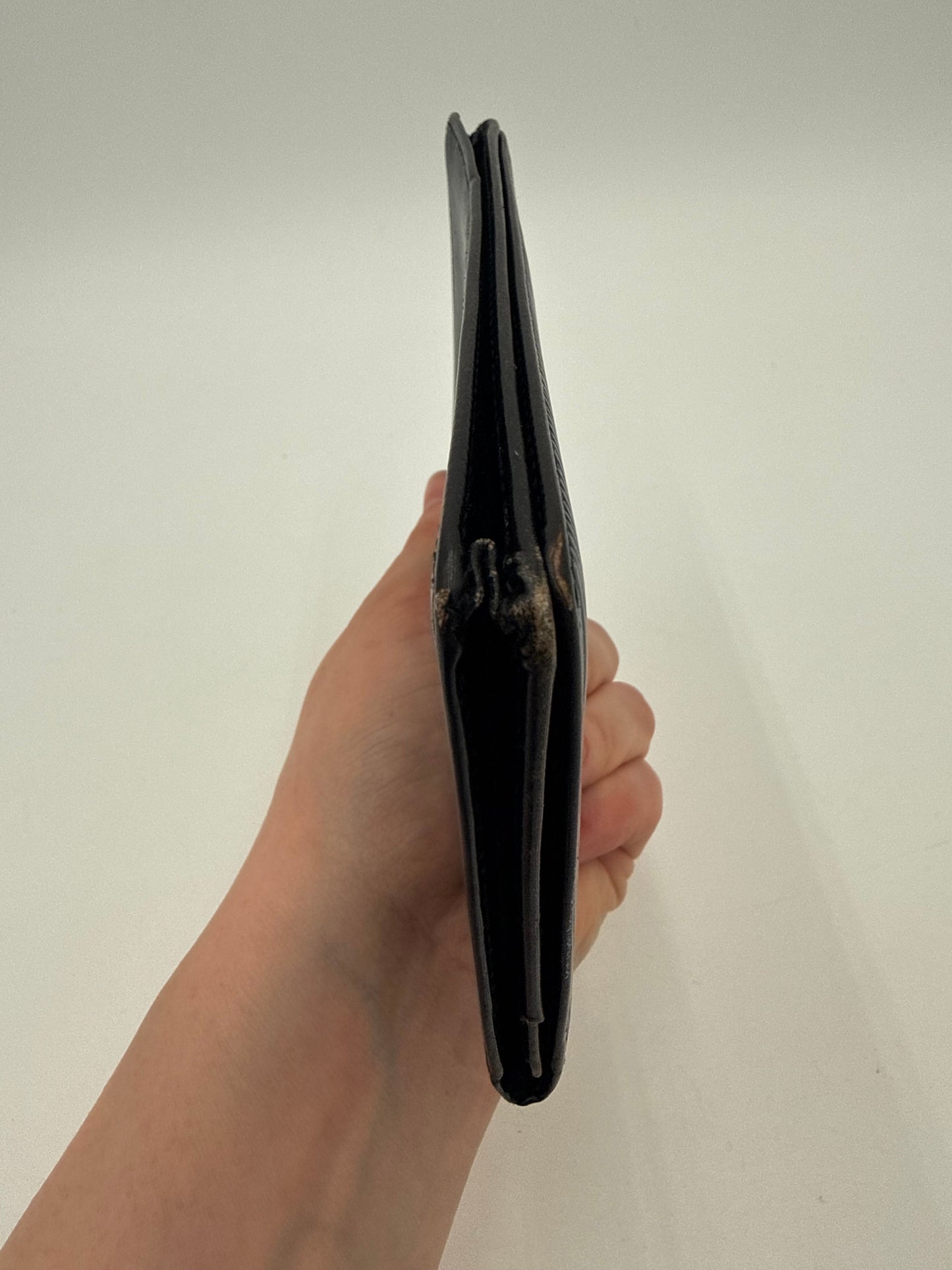 Wallet Luxury Designer By Louis Vuitton In Black, Size:Medium