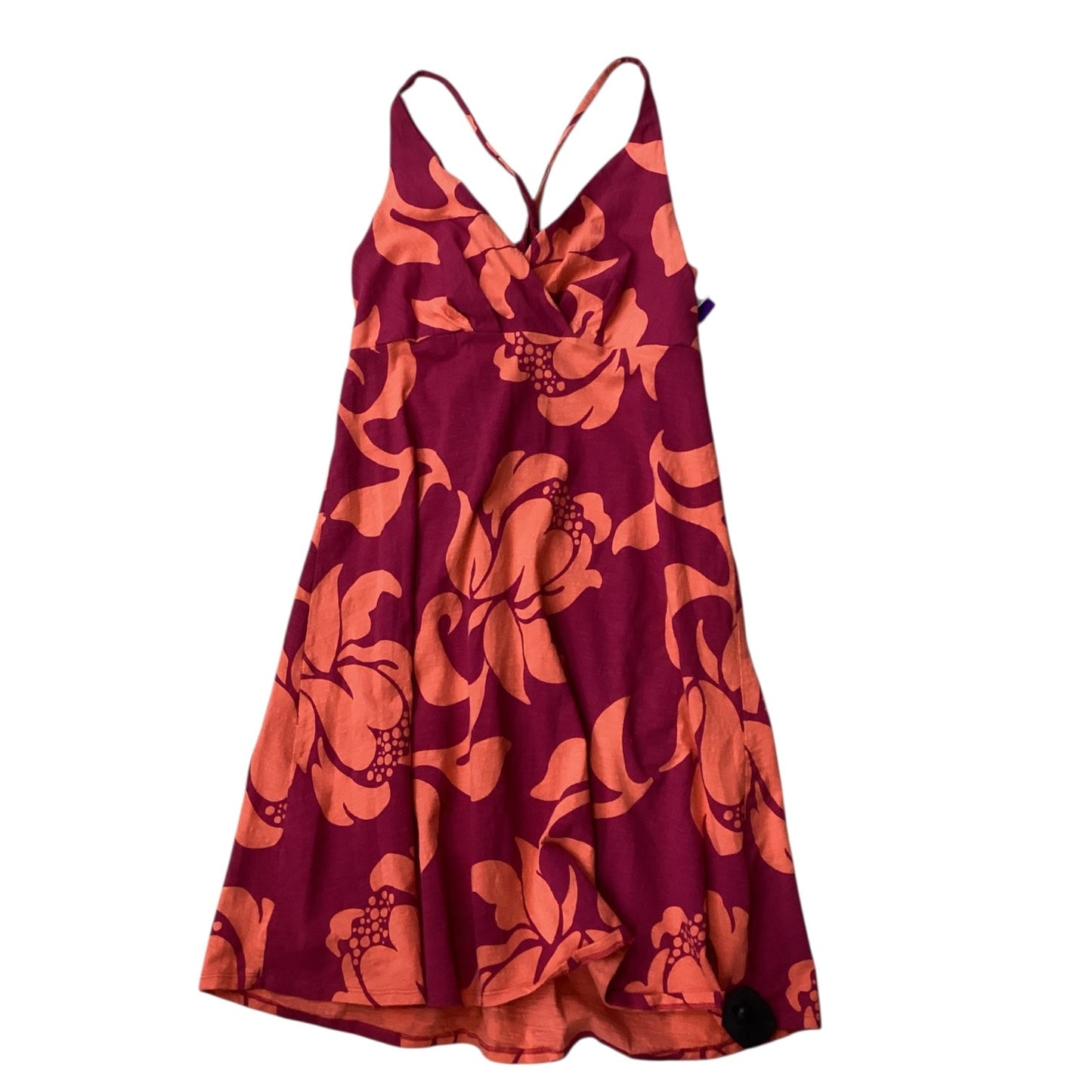 Dress Casual Short By Patagonia In Orange & Pink, Size:L