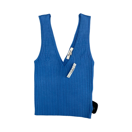 Top Sleeveless By Madewell In Blue, Size:S