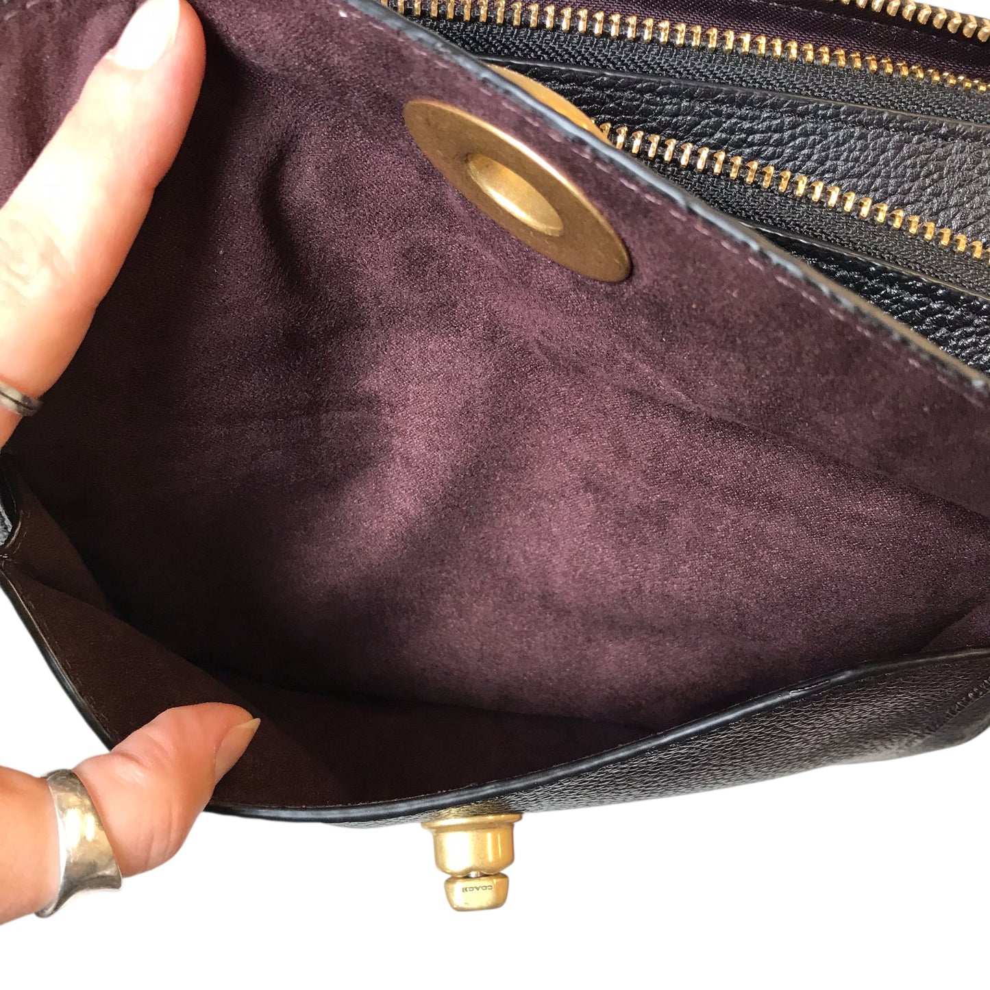 Crossbody Designer By Coach In Black, Size:Medium