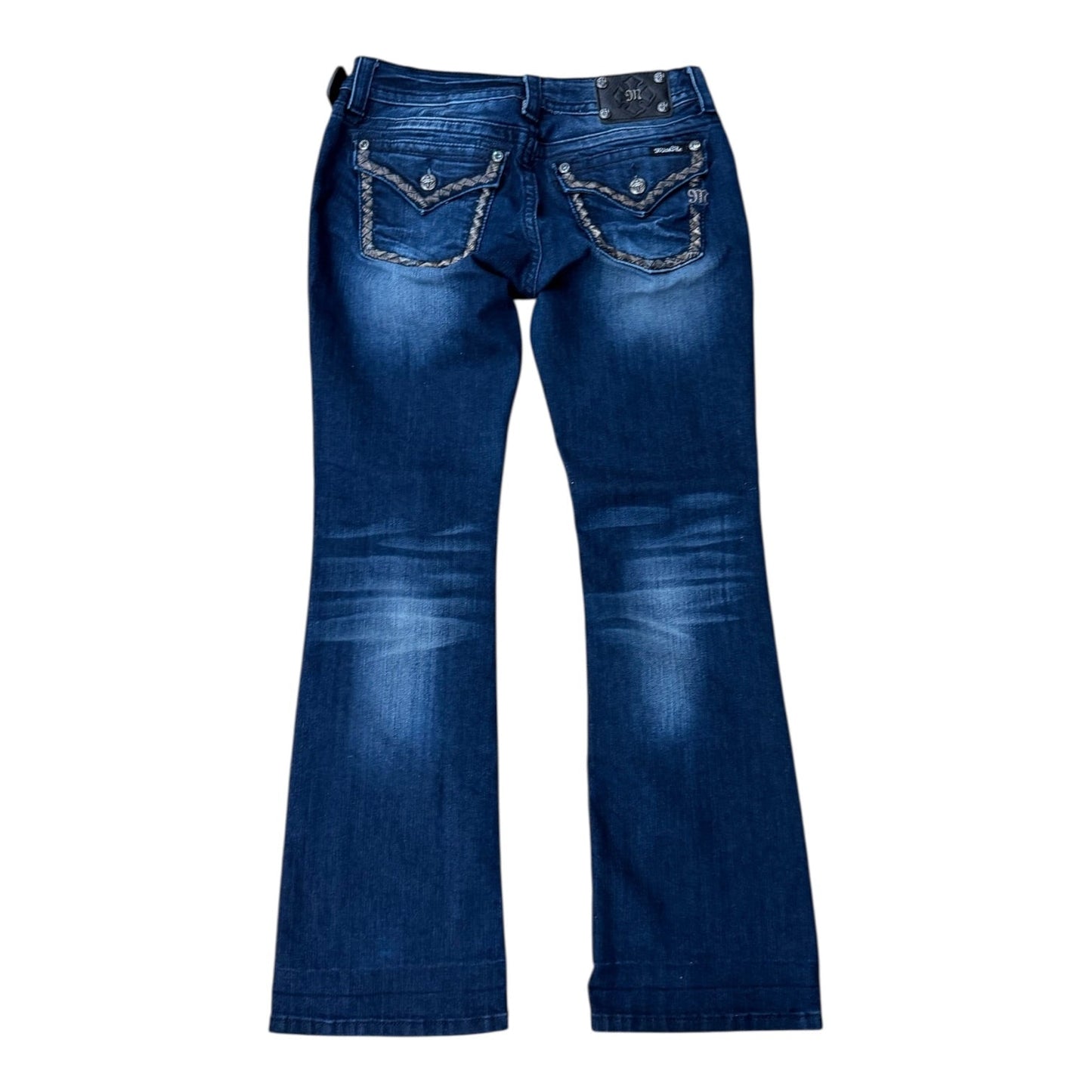 Jeans Boot Cut By Miss Me In Blue Denim, Size:8