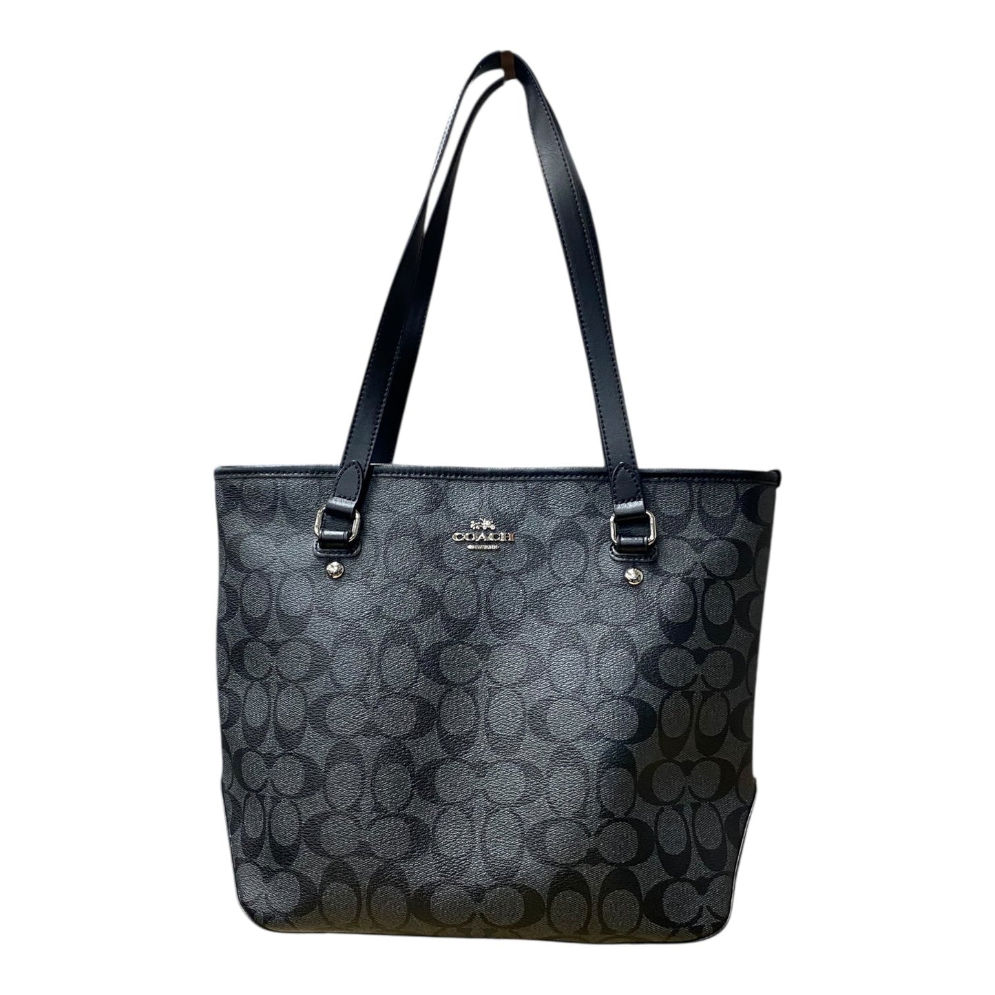 Handbag Designer By Coach In Black, Size:Medium