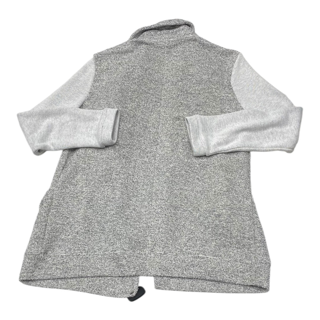 Sweater Cardigan By Loft In Grey, Size:M