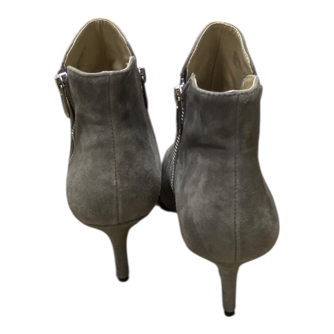 Boots Ankle Heels By Adrienne Vittadini In Taupe, Size:8