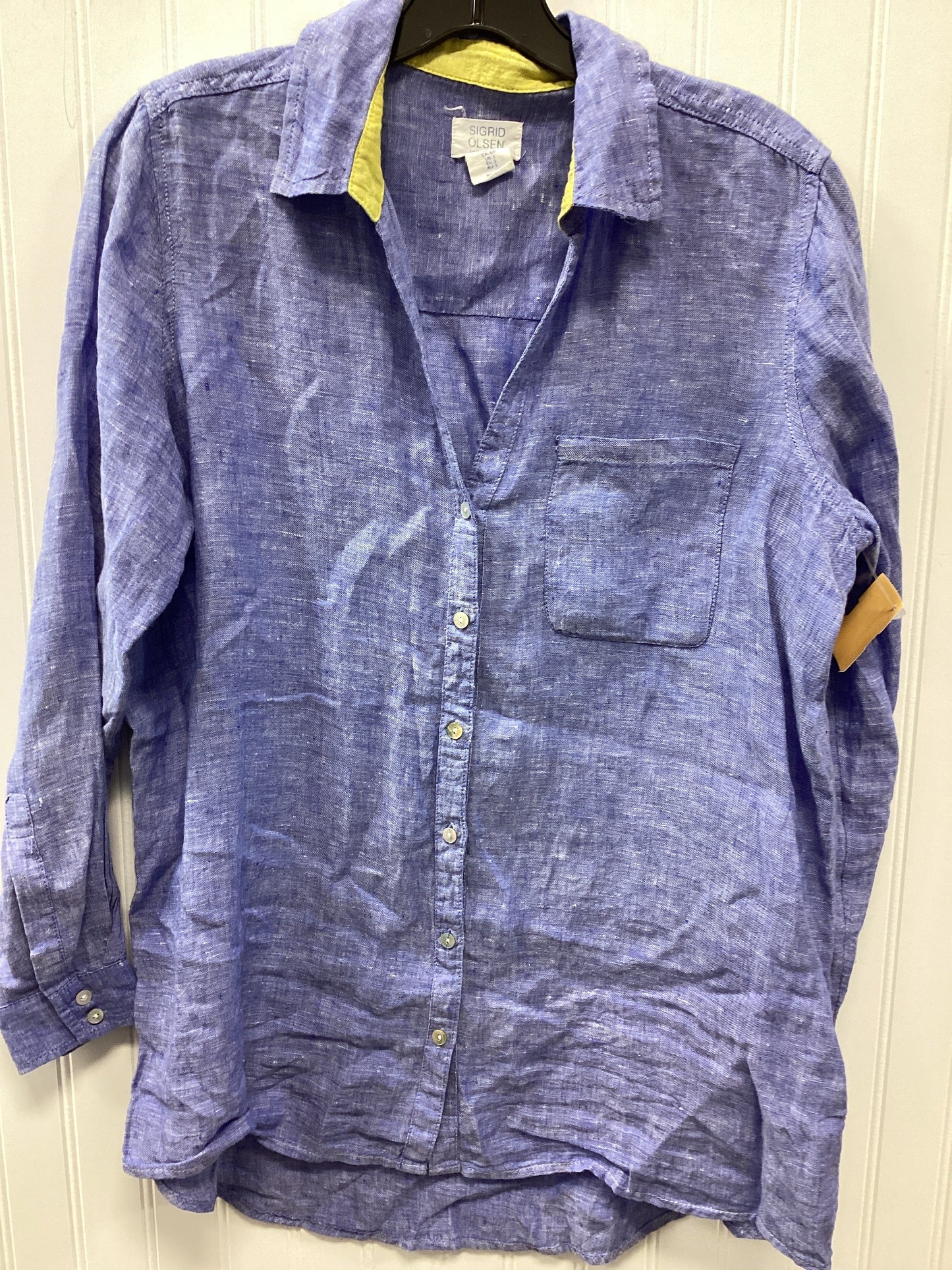Top Ls By Sigrid Olsen In Blue, Size:S