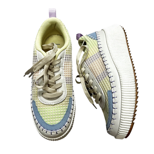 Shoes Sneakers By Nicole Miller In Blue & White, Size: 7.5
