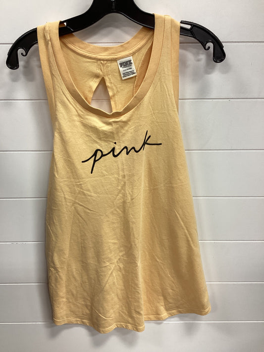 Top Sleeveless By Pink In Yellow, Size:L