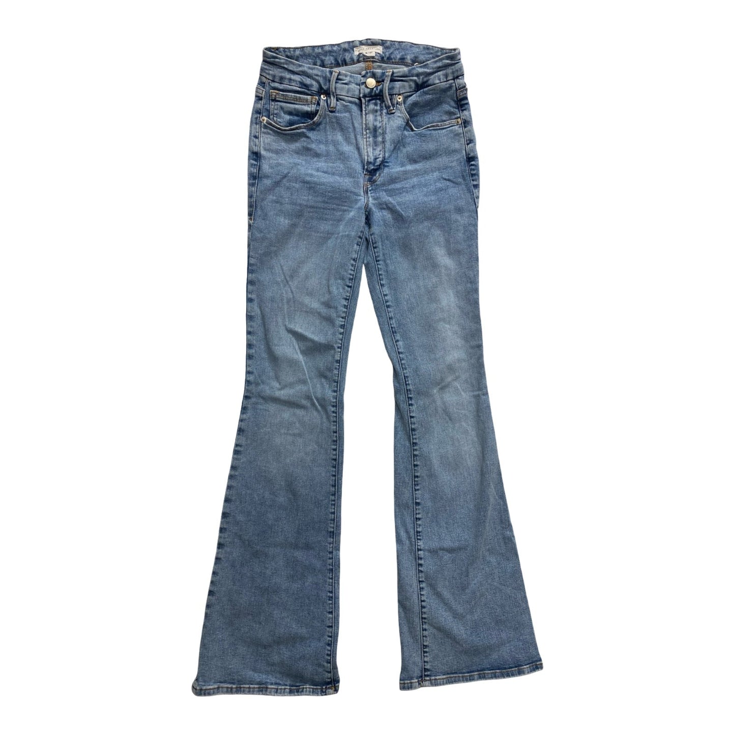 Jeans Flared By Good American In Blue Denim, Size:4