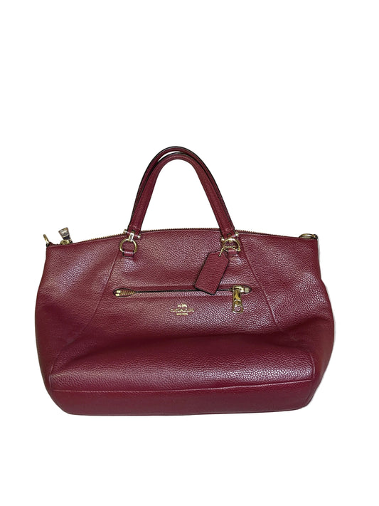 Handbag Designer By Coach In Purple, Size:Medium