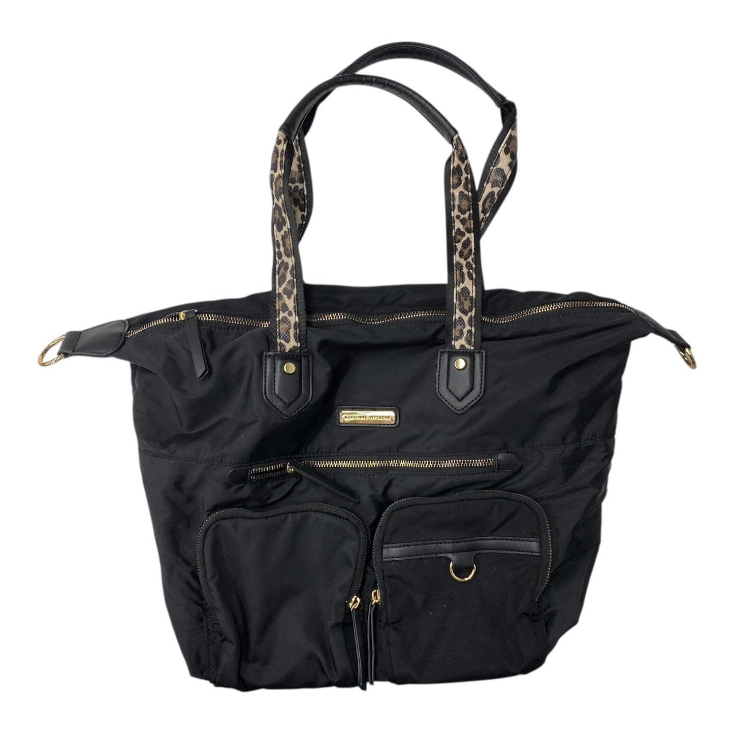 Handbag By Adrienne Vittadini In Black, Size:Medium