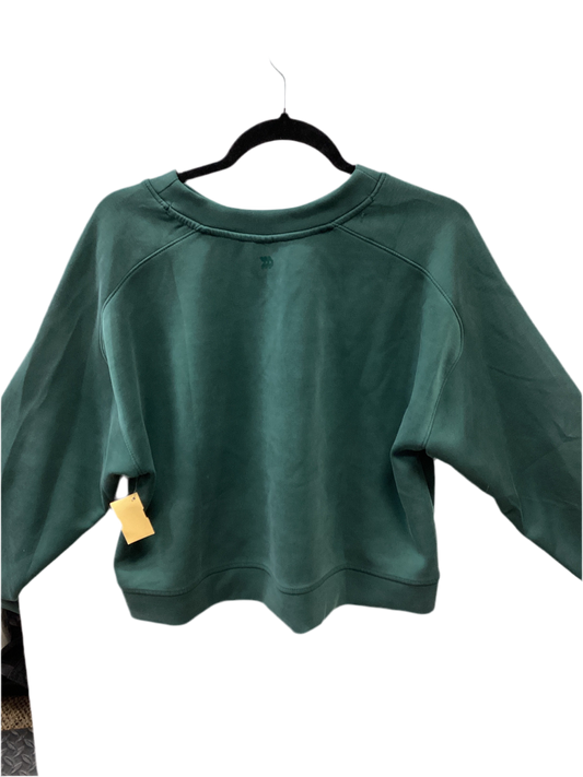 Athletic Top Ls Crewneck By All In Motion In Green, Size:L