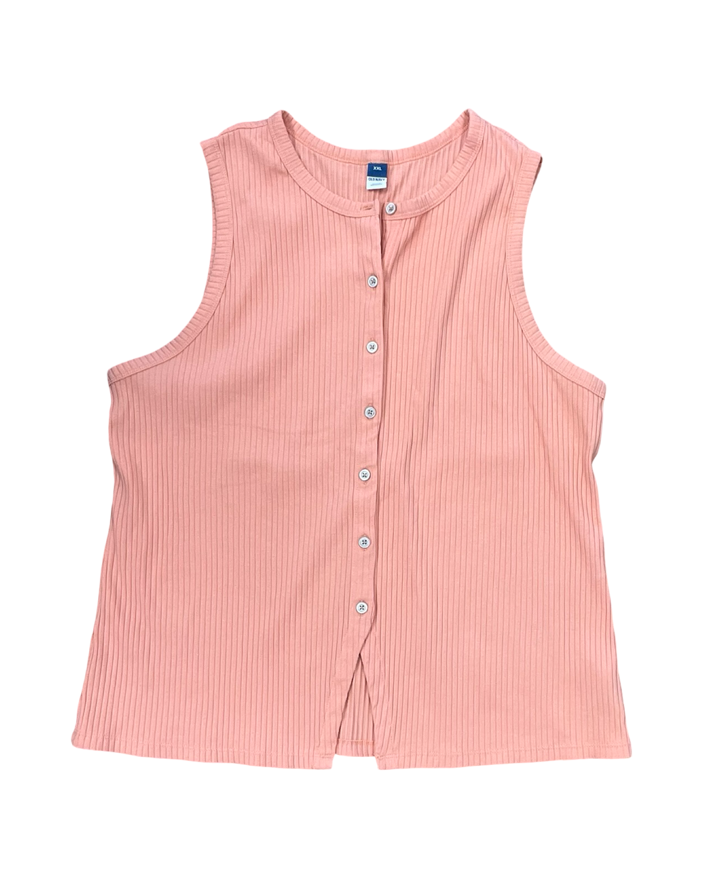Blouse Sleeveless By Old Navy In Orange, Size:1X
