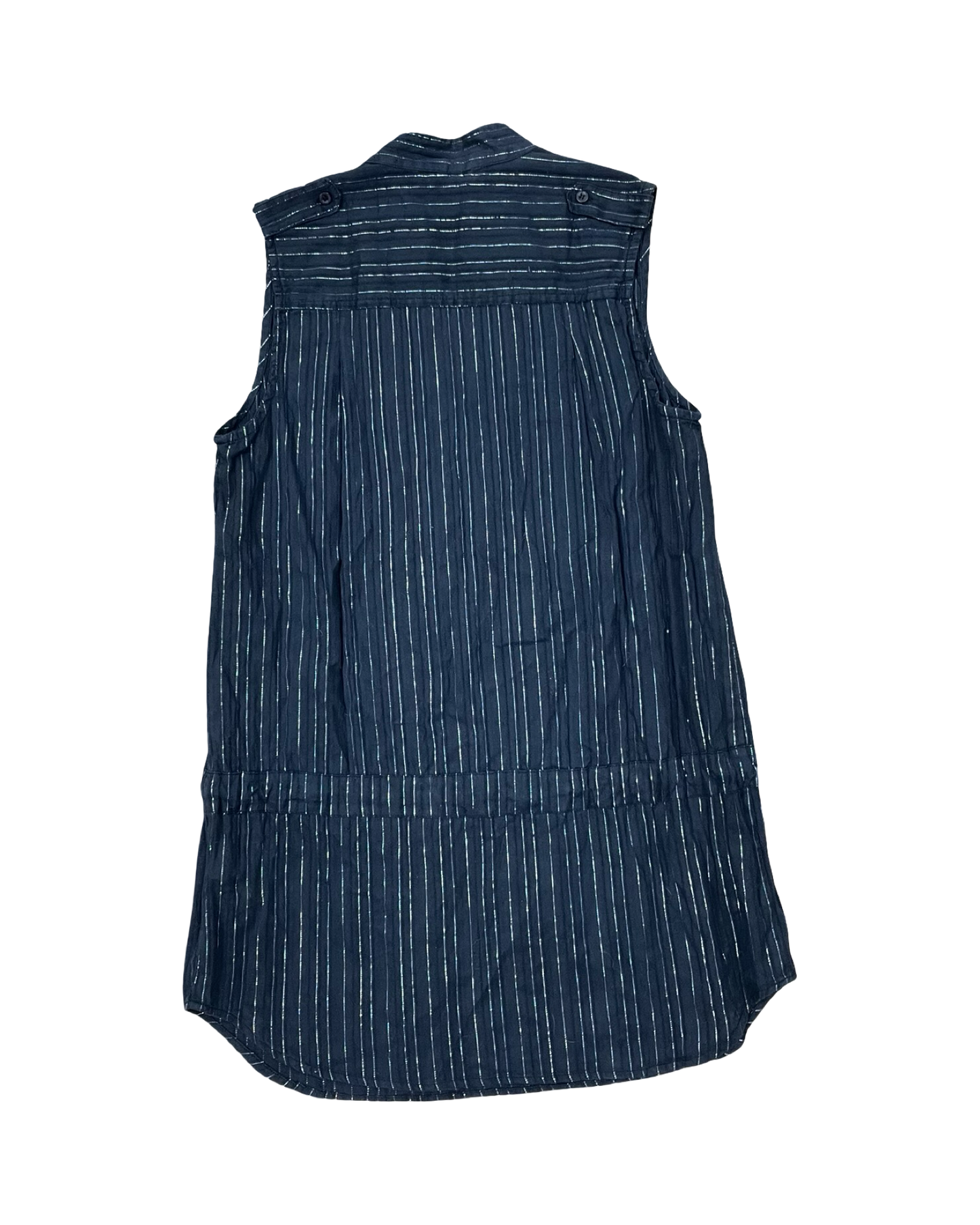 Top Sleeveless By Clothes Mentor In Black & White, Size:L