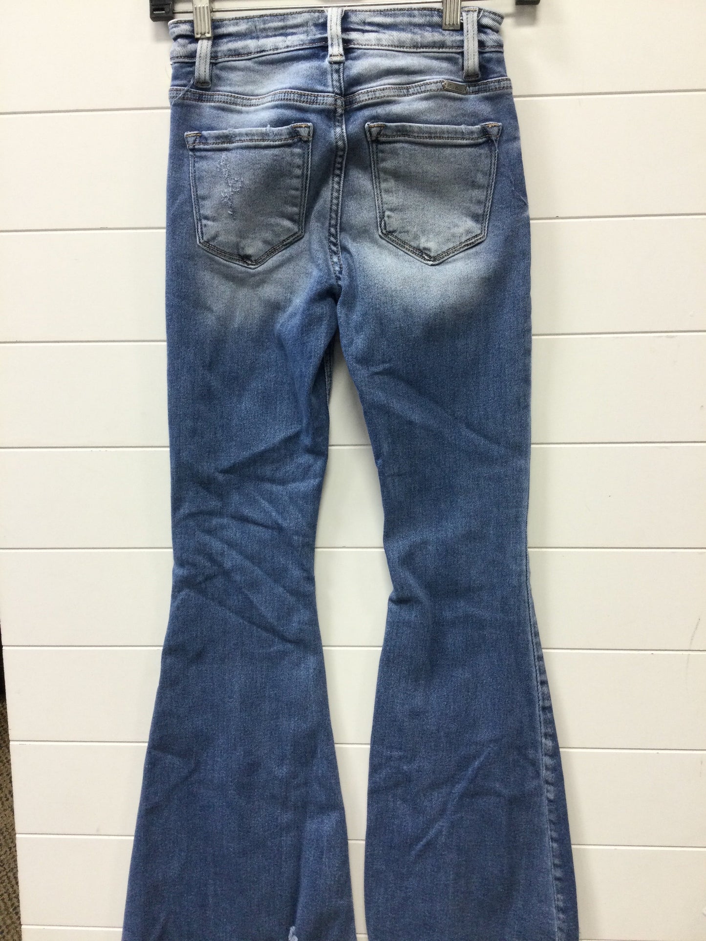 Jeans Flared By Kancan In Blue Denim, Size:0