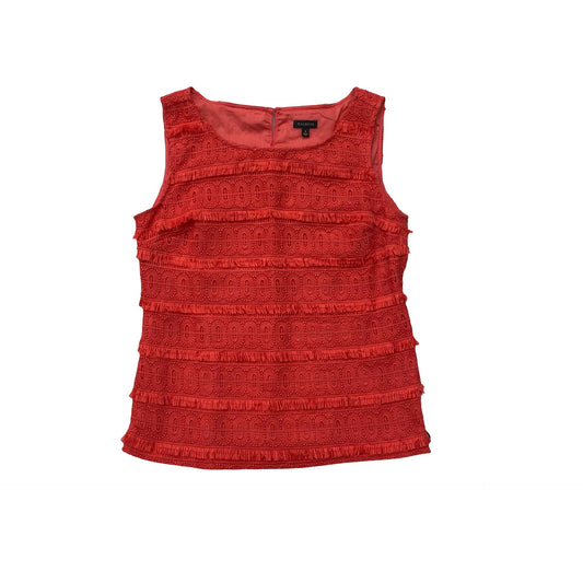 Top Sleeveless By Talbots In Coral, Size:4