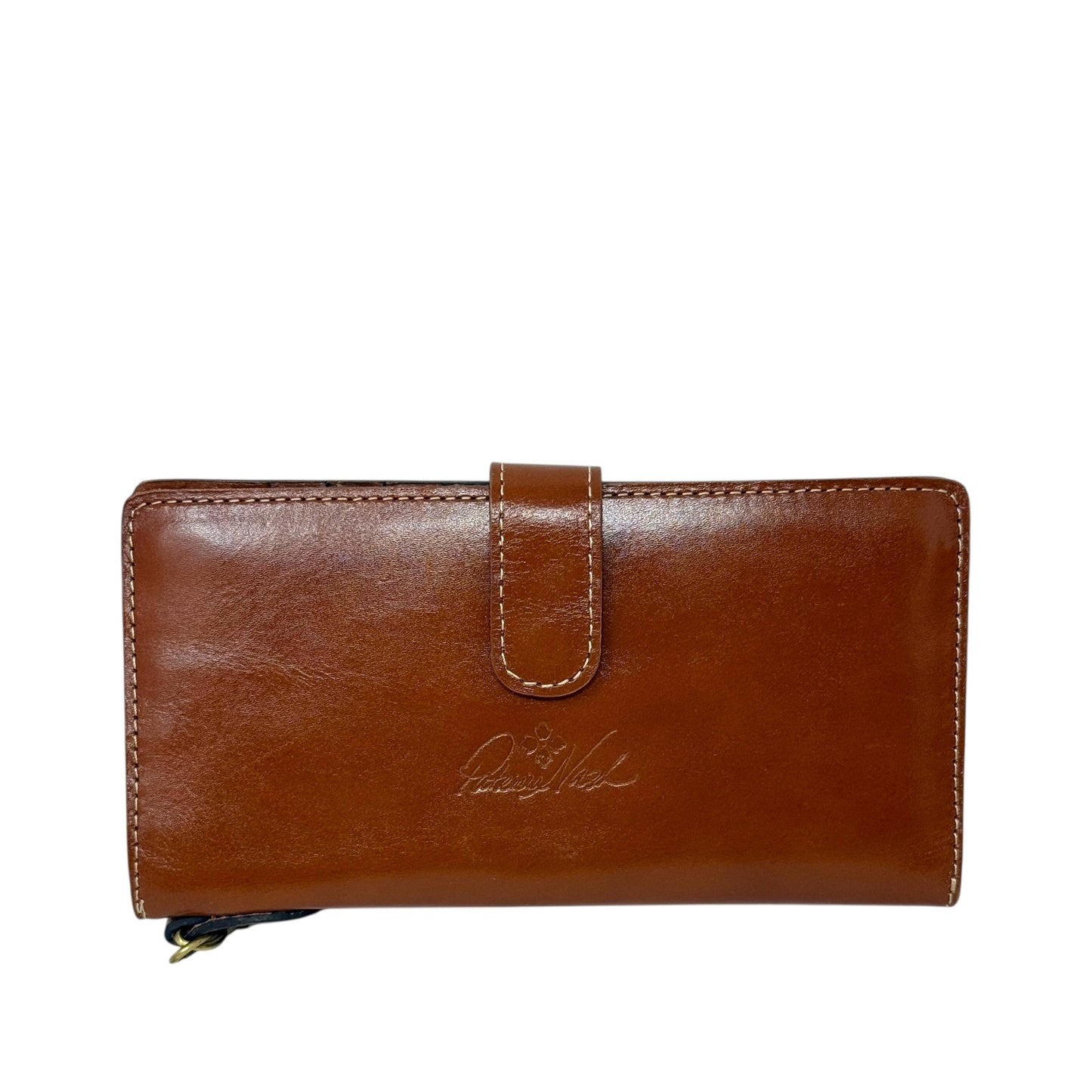 Valentia Smooth Leather Wallet/Wristlet Designer By Patricia Nash, Size: Large