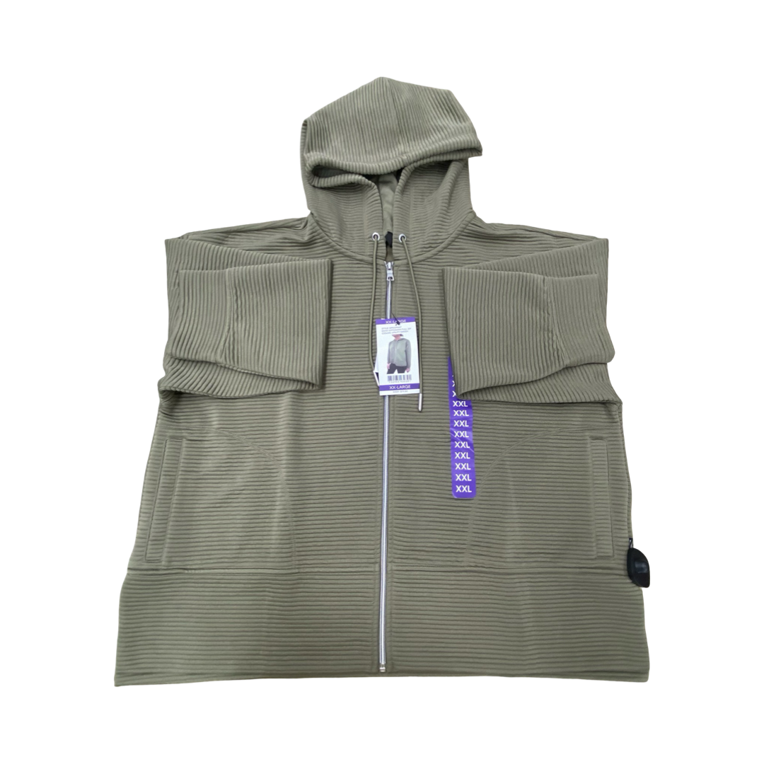 Sweatshirt Hoodie By Dkny In Green, Size:Xxl