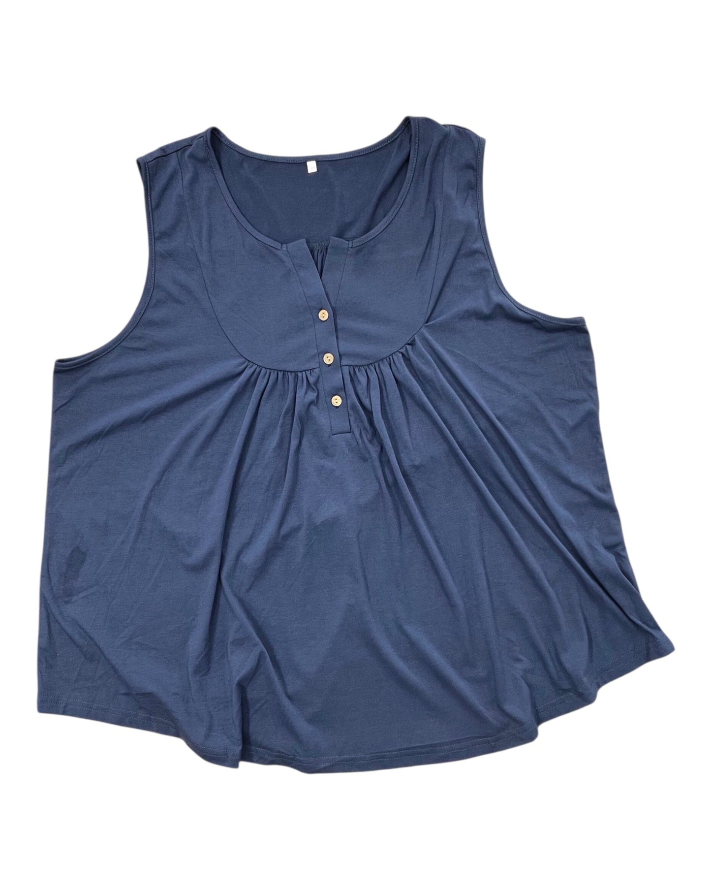 Top Sleeveless By Clothes Mentor In Blue, Size:3X