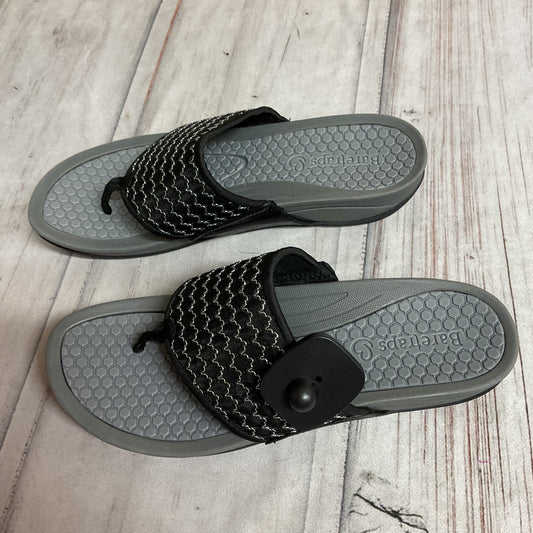 Sandals Flip Flops By Bare Traps In Black, Size:10