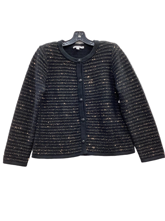 Sweater Cardigan By Chicos In Black, Size:M