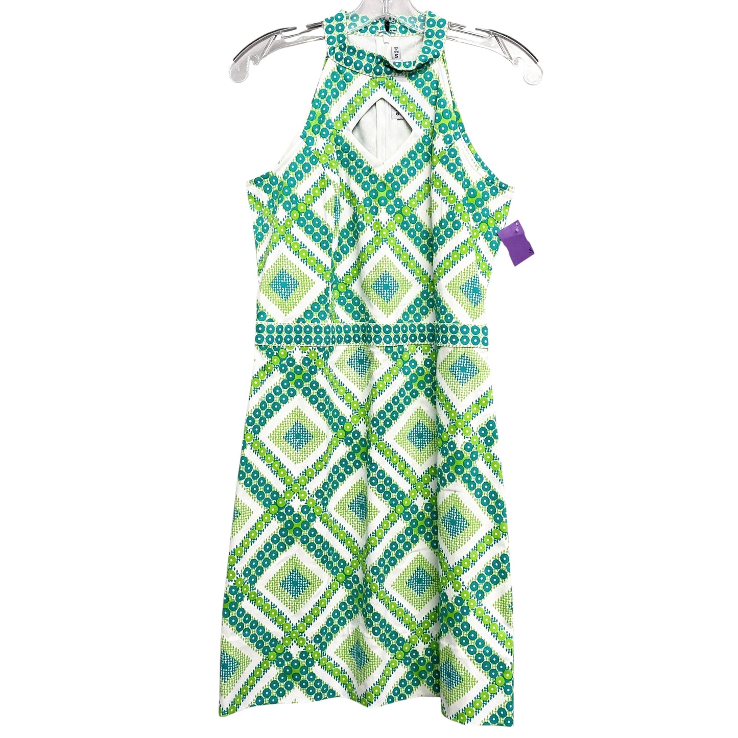 Dress Casual Short By Gretchen Scott In Green & White, Size:S