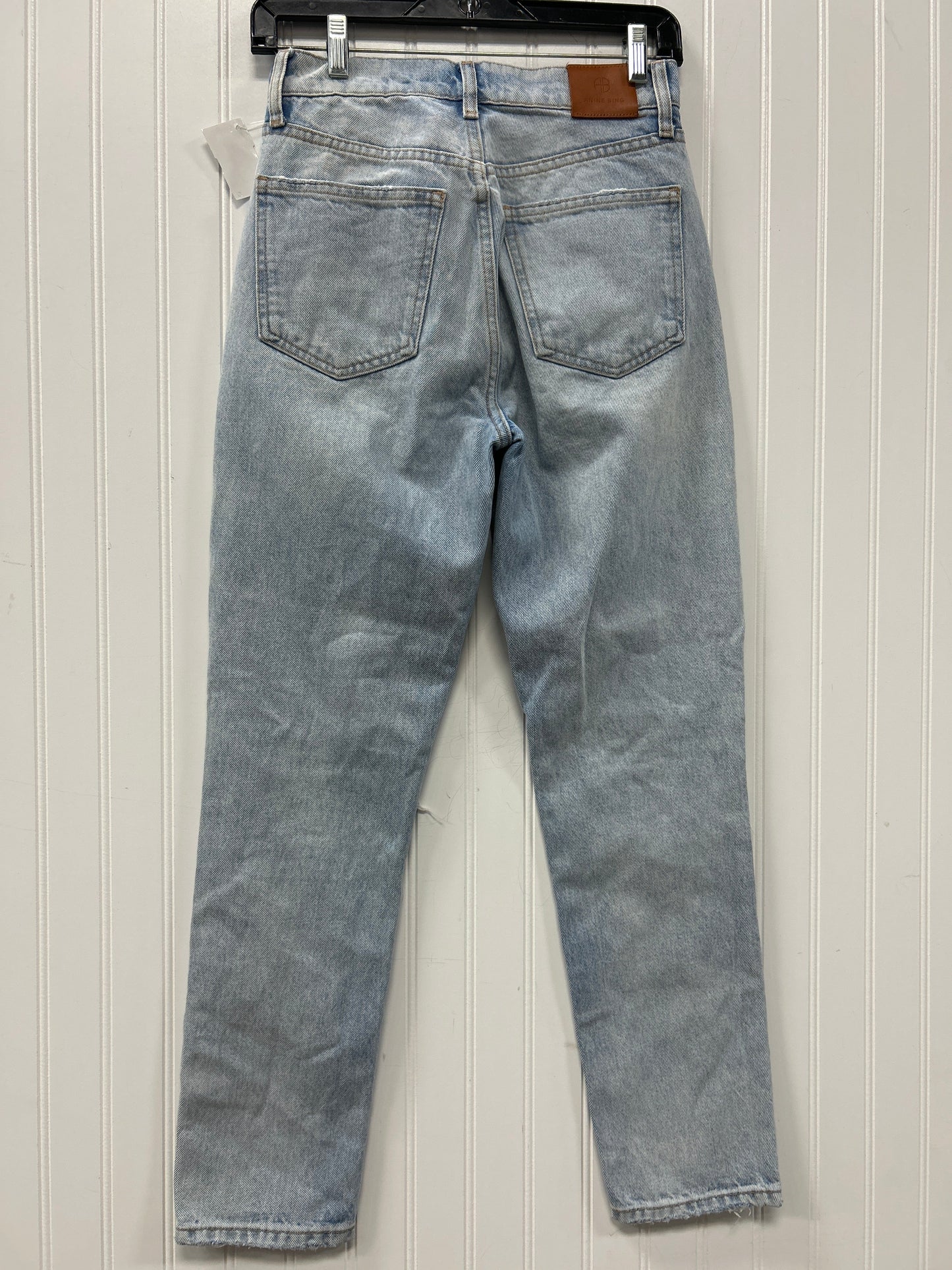 Jeans Straight By Ab Studio In Blue Denim, Size:4