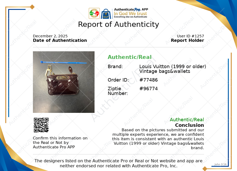 Id/card Holder Luxury Designer By Louis Vuitton, Size: Small