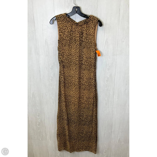 Dress Casual Maxi By J. Crew In Leopard Print, Size: M