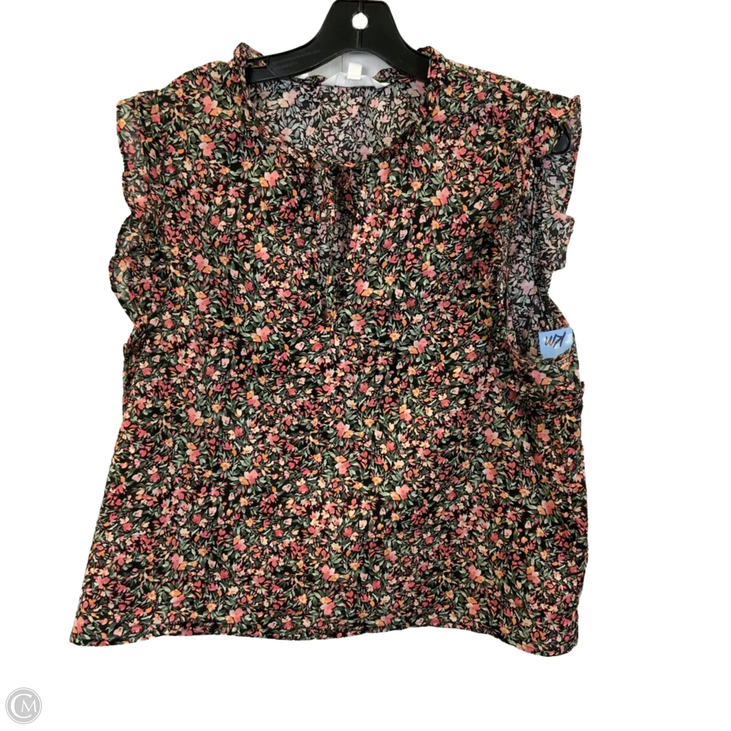 Top Sleeveless By Bb Dakota In Floral Print, Size: Xl