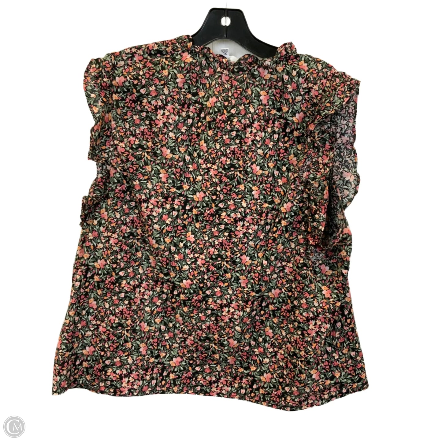 Top Sleeveless By Bb Dakota In Floral Print, Size: Xl