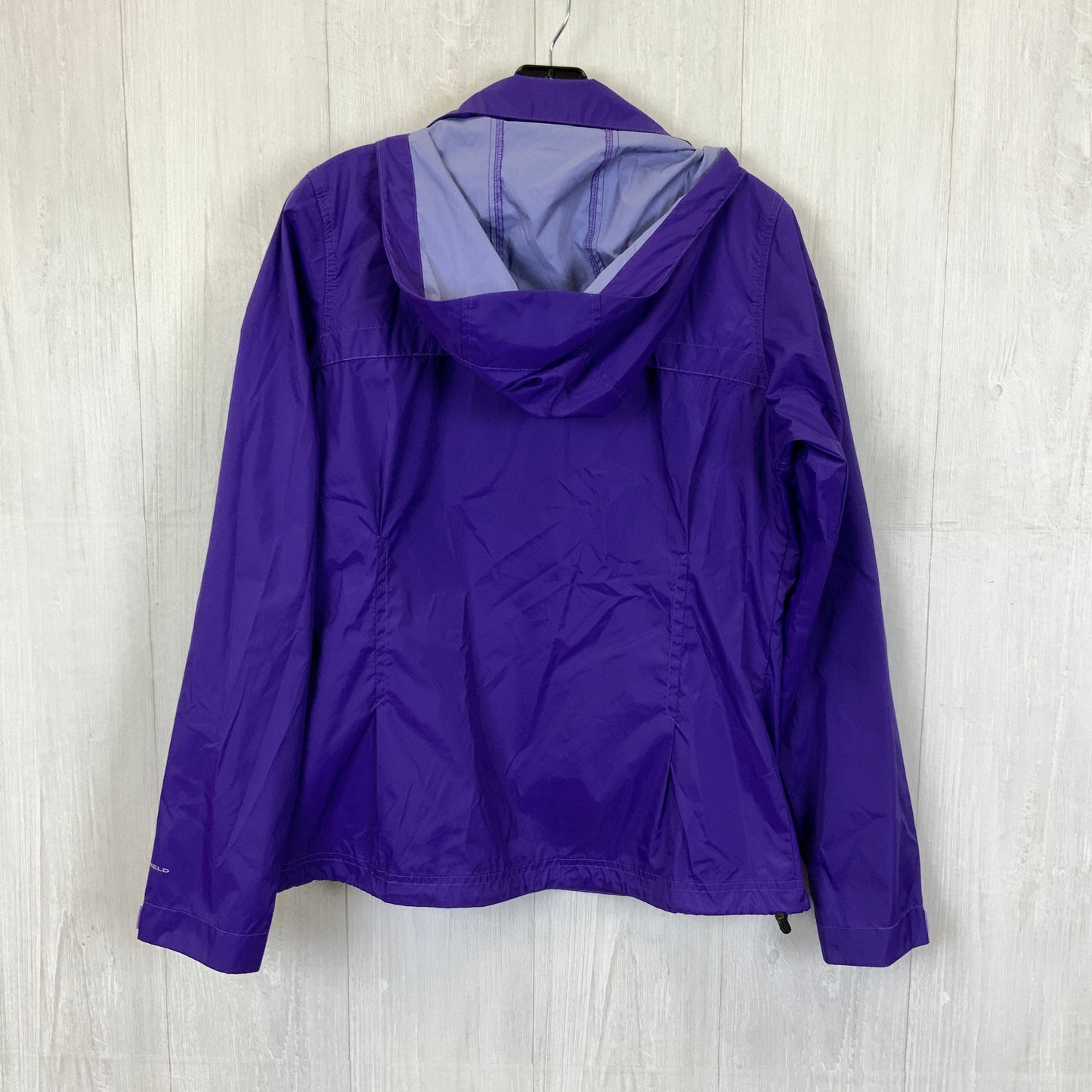 Jacket Windbreaker By Columbia In Purple, Size: M