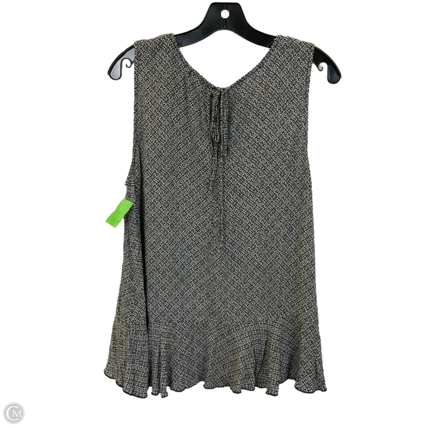 Top Sleeveless By New Directions In Black & White, Size: Xl