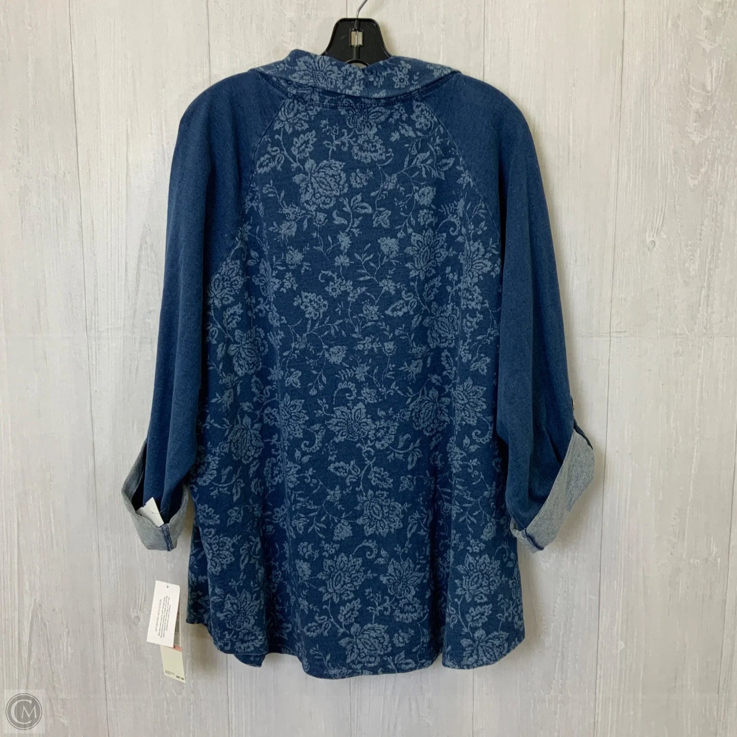 Top Long Sleeve By Ruby Rd In Blue, Size: 2x