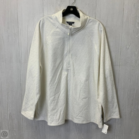 Top Long Sleeve By Eddie Bauer In White, Size: Xxl