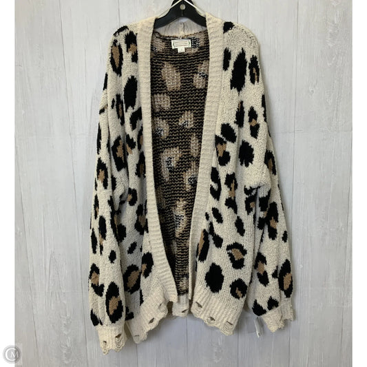 Sweater Cardigan By Loveriche In Leopard Print, Size: L