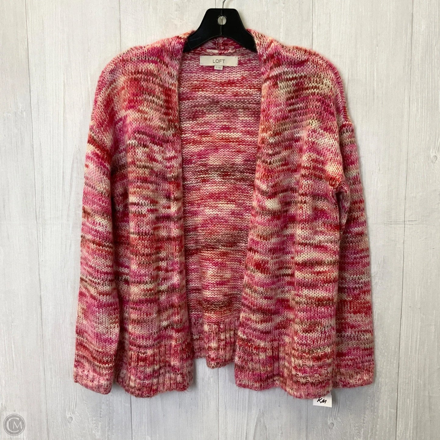 Sweater Cardigan By Loft In Pink, Size: Xs